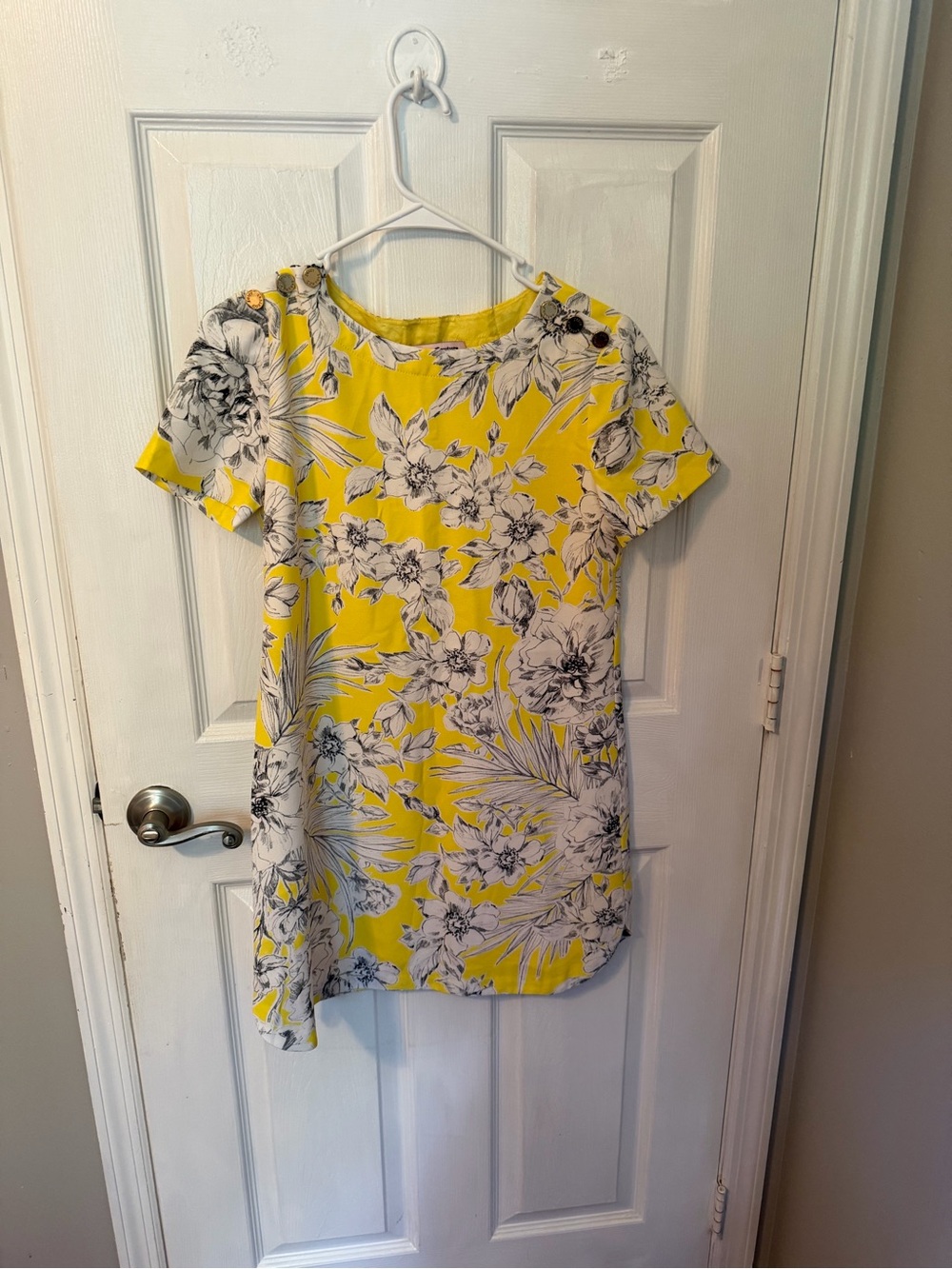 Juicy Couture Yellow Floral Shift Dress